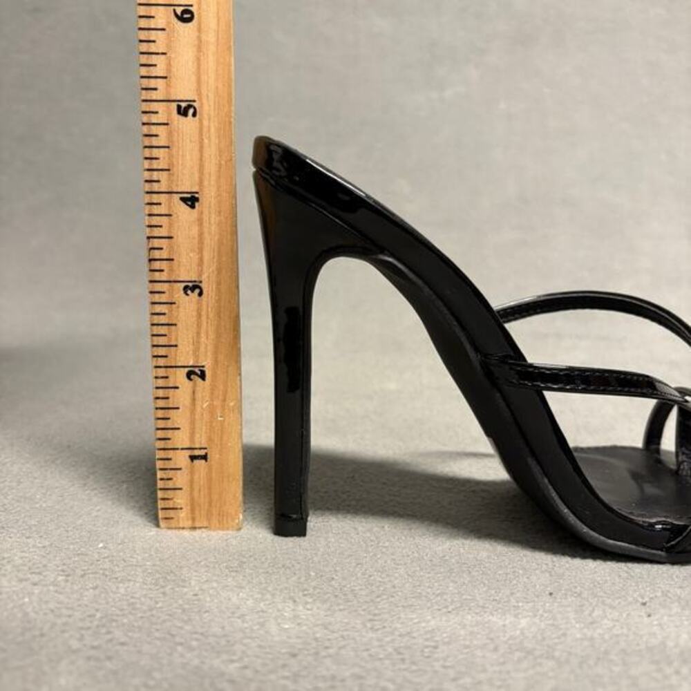 SUPERDOWN Sofia Heel in Black Size 7 Strappy Pointed Toe Bed - Picture 11 of 11